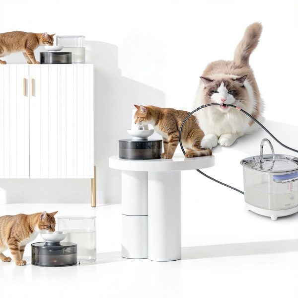 Potaroma Cat Fountain Self Refill Cordless 3500ML Capacity-8