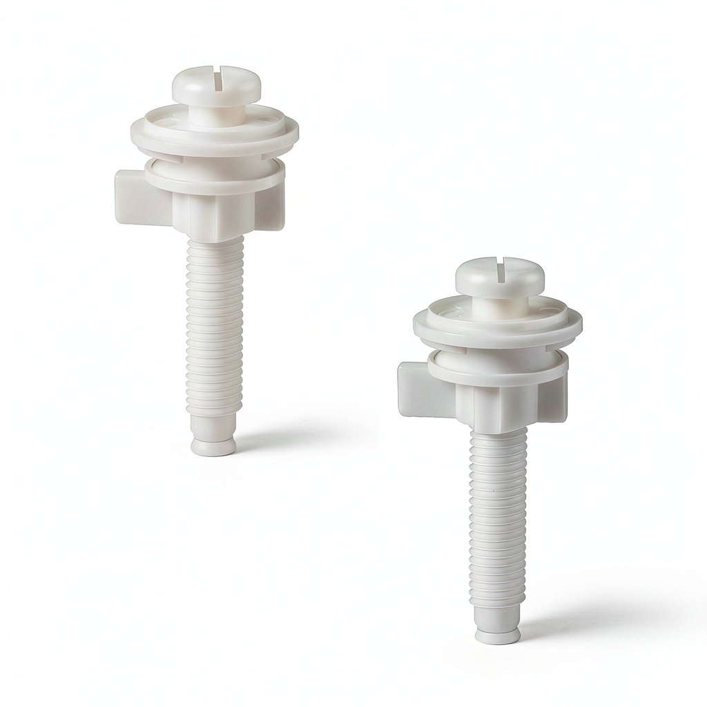 OSLDIMS toilet seat screws kit with plastic bolts and washers