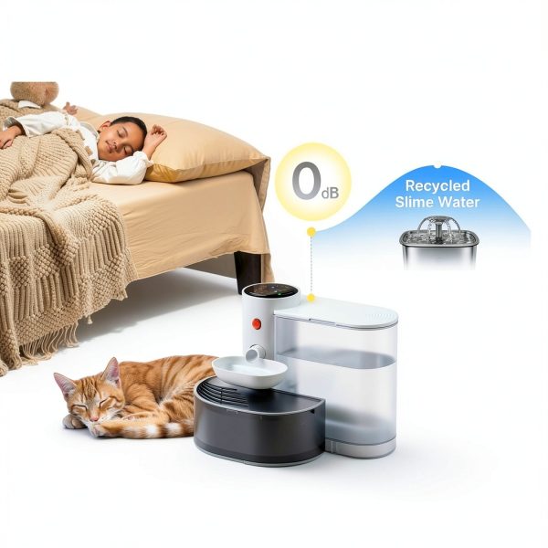 Potaroma Cat Fountain Self Refill Cordless 3500ML Capacity-6