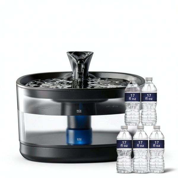 Veken Cat Fountain 84oz Quiet Pump Free Water Dispenser-6