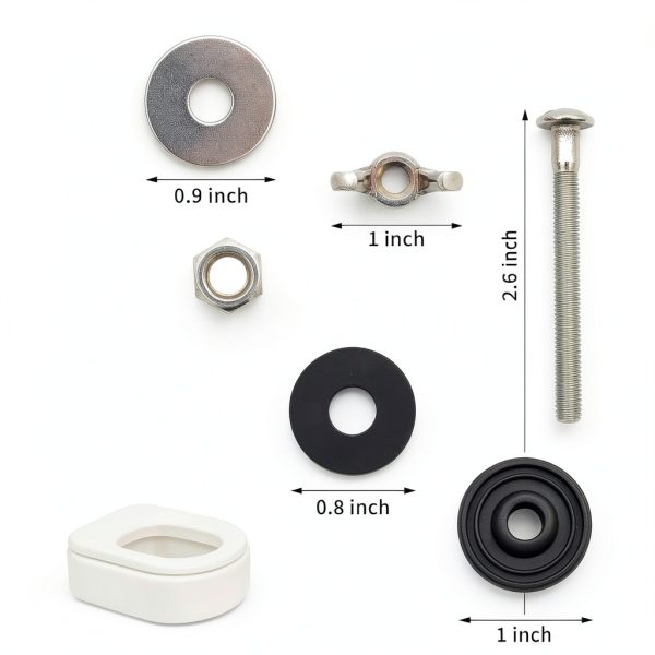 Lovmny Toilet Bolts Stainless Steel Anti Corrosion Easy-2