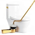 iFealClear Side Mount Toilet Handle Brass Lever-0