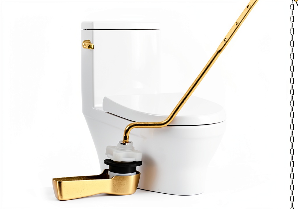 Installing iFealClear Side Mount Toilet Handle Brass Lever on a bathroom tank