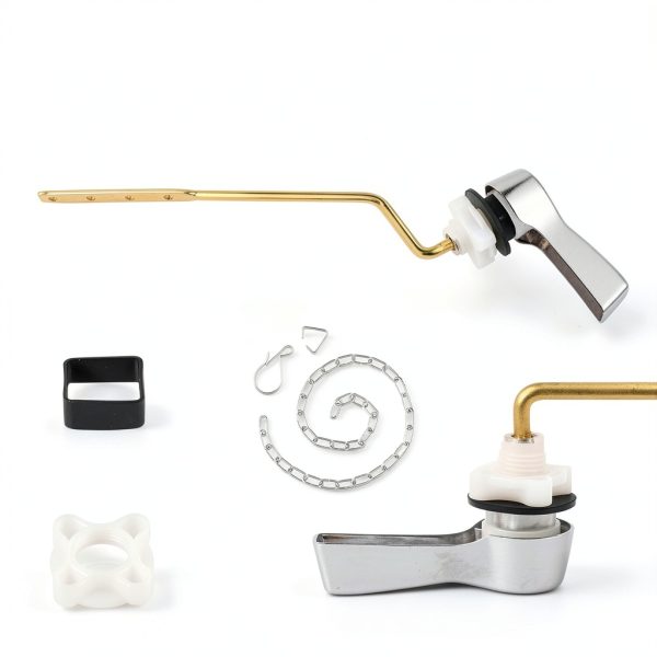 iFealClear Chrome Side Mount Toilet Lever-2