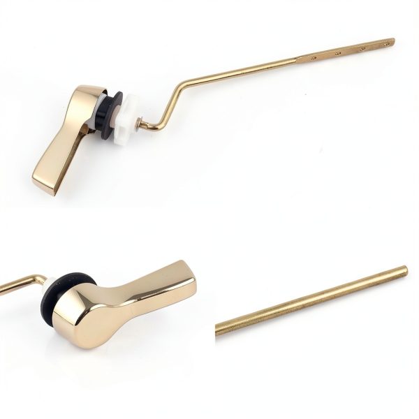 iFealClear Side Mount Toilet Handle Brass Lever-5