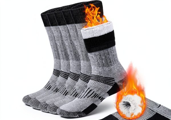 Merino Wool Hiking Socks COZIA Thermal Cushion-0