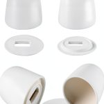 Toilet Bolt Caps Fyroxx ABS White Bathroom Upgrade-0