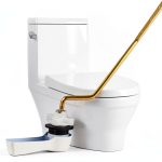 iFealClear Toilet Lever Brass White Side Mount-0