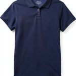 Classroom Uniforms Big Girl's Girls Fit Moisture Wicking Polo Shirt, sos Royal, M-0