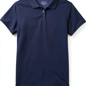 Classroom Uniforms Big Girl's Girls Fit Moisture Wicking Polo Shirt, sos Royal, M-0