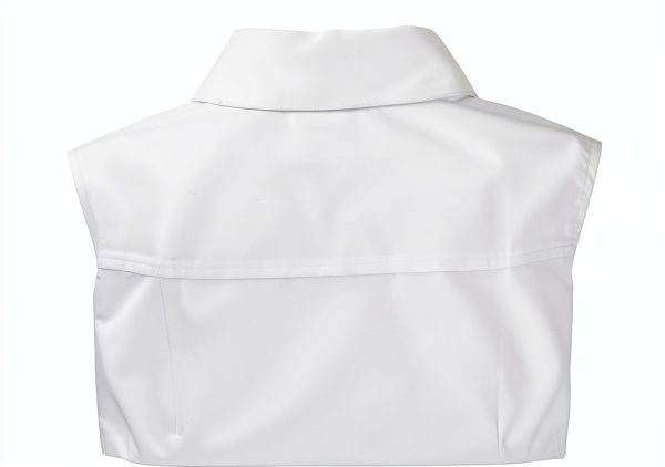 Bienzoe Girls Long Sleeve Shirt White Oxford Collar Ruffle Blouse-5