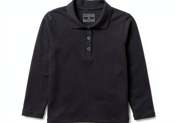 Polo Shirt Long Sleeve Shirt for School Girls Boys Polo Shirts-0