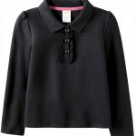 Gymboree Girls Long Sleeve Ruffle Polo Shirt Multipack Navy 3‑Pack-0