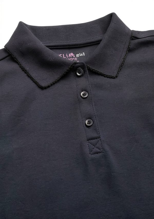 Girls Polo Shirt 3 Pack Short Sleeve Picot Collared School Uniform-2