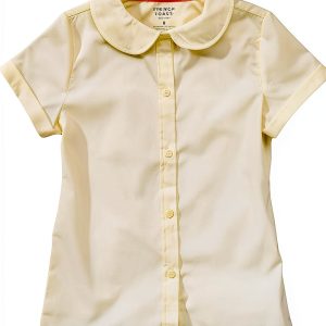 French Toast S/S Peter Pan Fitted Shirt - Girls-0
