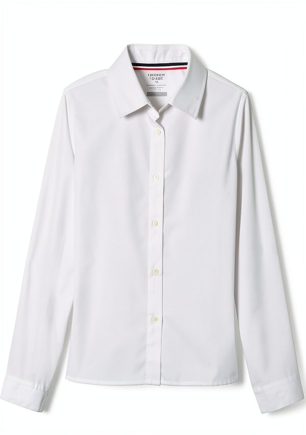 French Toast Girls' Long Sleeve Pointed Collar Short-0