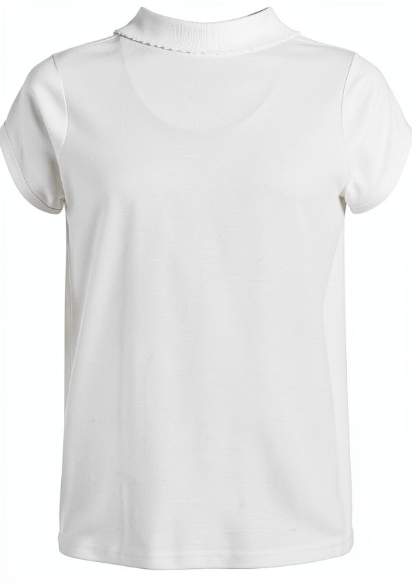 Nautica Girls' School Uniform Short Sleeve Polo Shirt Navy 2T-1