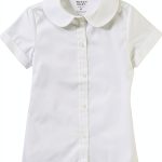 French Toast Short Sleeve Peter Pan Blouse (Feminine Fit) Girls White 7-0
