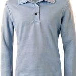 French Toast Girls' Long Sleeve Polo with Picot Trim Collar (Assorted Colors)-0