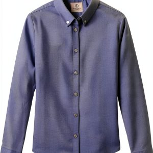 Lands' End Girls School Uniform Long Sleeve Oxford Shirt Cotton Blend-0
