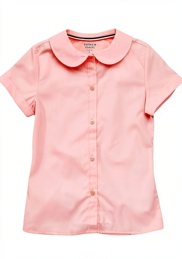 French Toast Girls Classic Pink School Uniform Top-0
