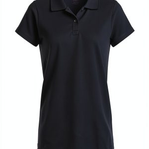 Girls Polo Shirt 3 Pack Short Sleeve Picot Collared School Uniform-0