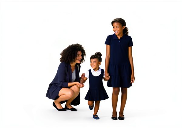 French Toast Girls Pleat 2-fer Dress-5